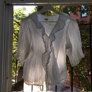 Aritzia Wilfred Honore Blouse Top White M